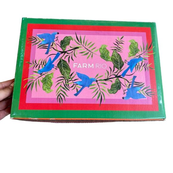 Farm Rio Women’s 8 Ipanema Tropical Platform Sandal Vibrant Multicolor New - Picture 3 of 12